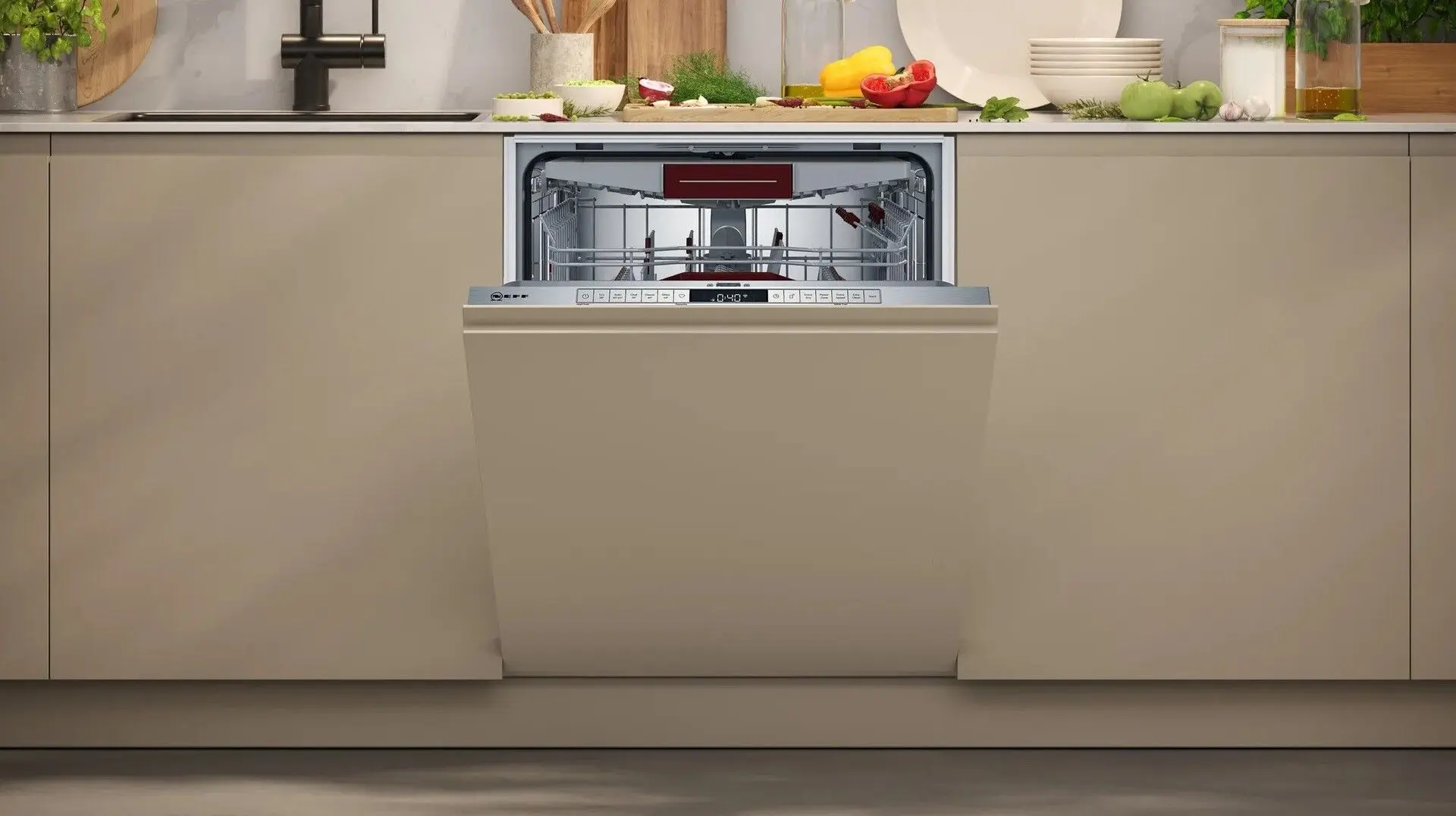 Встраиваемая посудомоечная машина Neff S175ECX13E (Beige) - 8