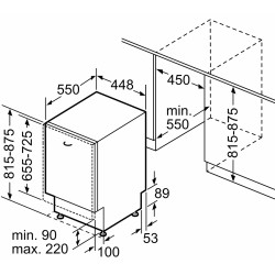 Встраиваемая посудомоечная машина Neff S853HKX20E (Inox) Thumb