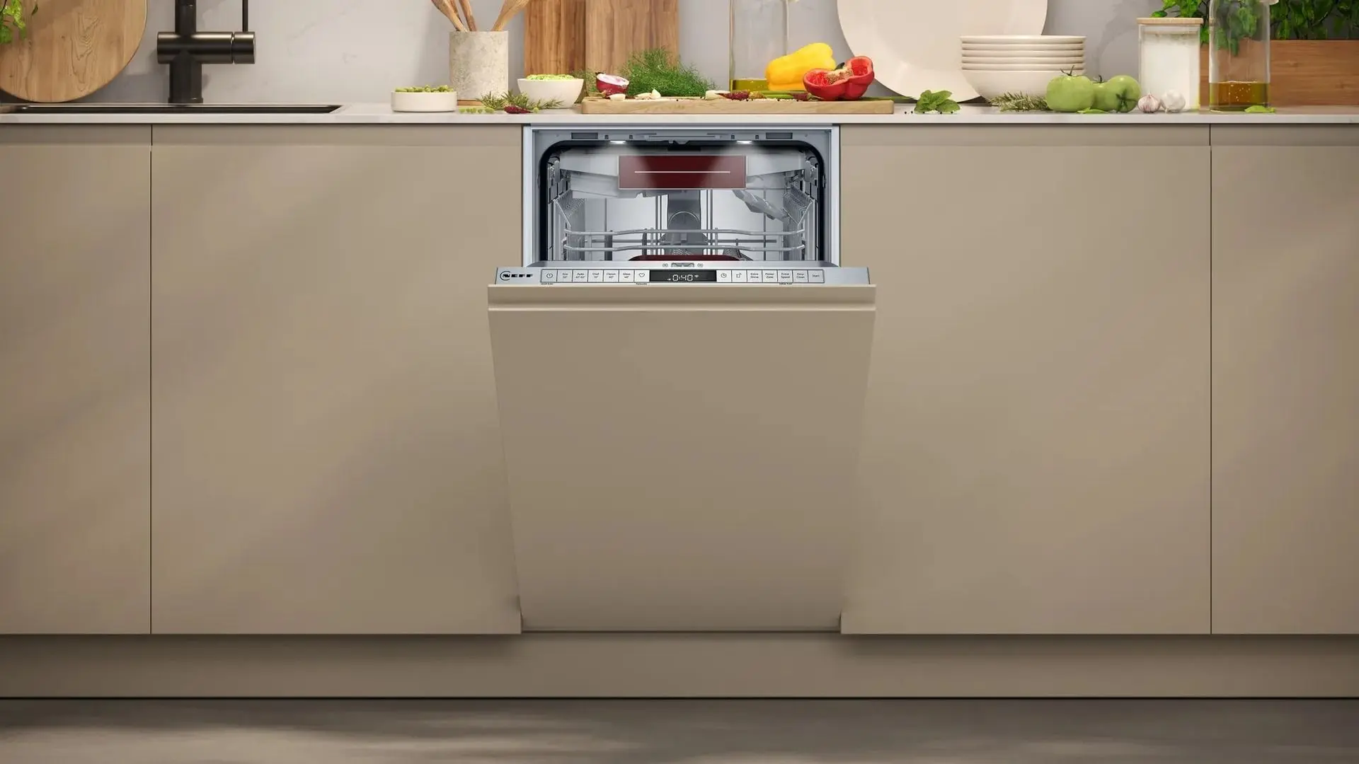 Встраиваемая посудомоечная машина Neff S857YMX02E (Beige) - 8