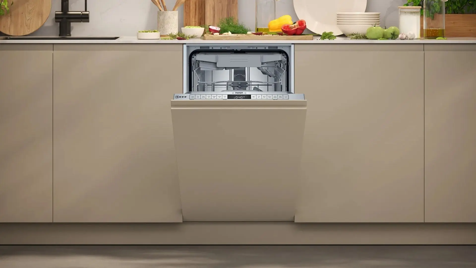 Masina de spalat vase incorporabila Neff S875EMX05E (Beige) - 7