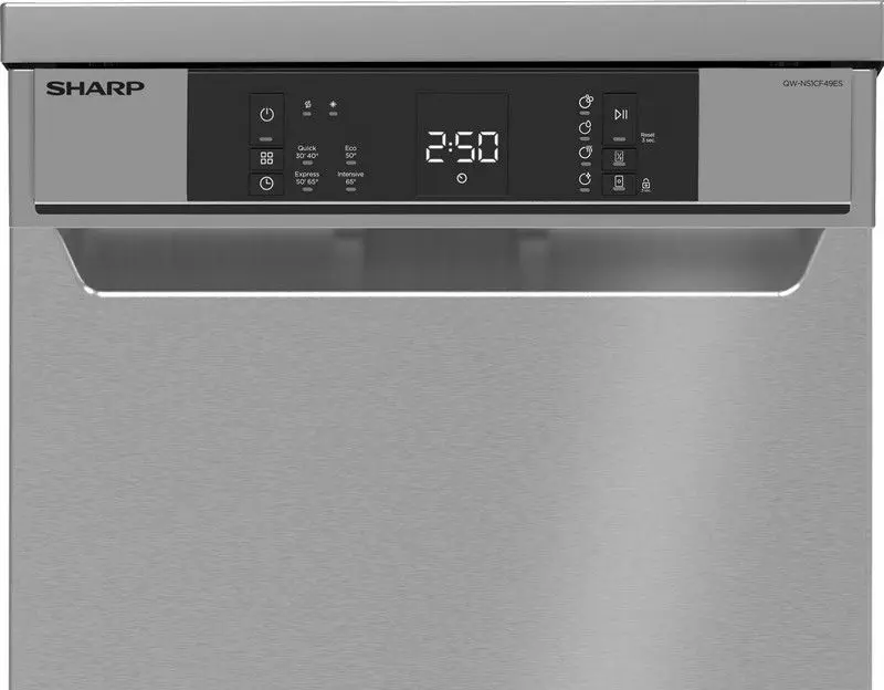 Посудомоечная машина Sharp QWNS1CF49ESEU (Silver) - 2