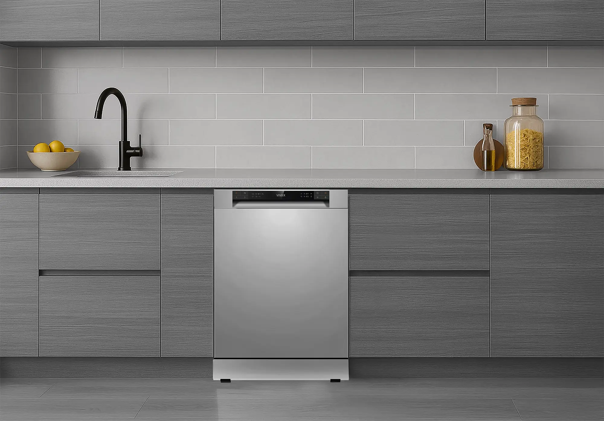 Masina de spalat vase Vivax DW-601472C X (Inox)