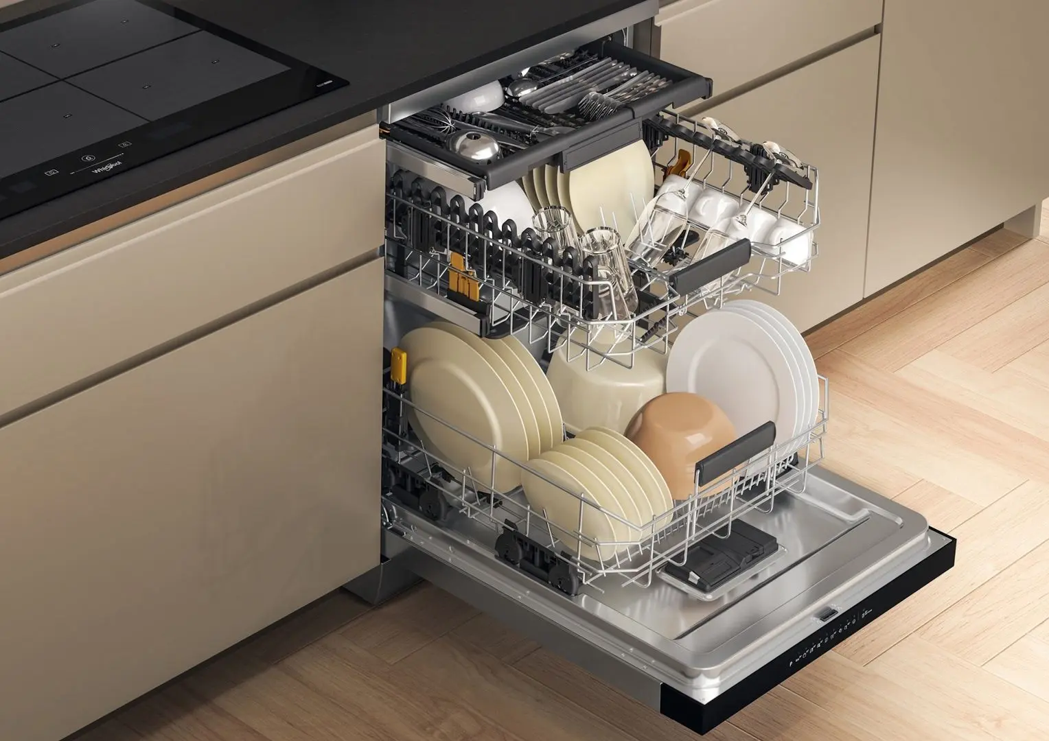 Посудомоечная машина Whirlpool W7F HP33 X (Inox)