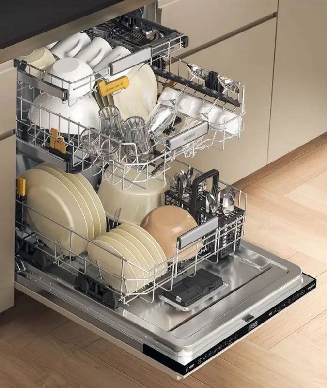 Masina de spalat vase incorporabila Whirlpool W8I HF58 TU (Black)