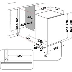 Masina de spalat incorporabila Whirlpool WIC 3C26 F (Silver) Thumb