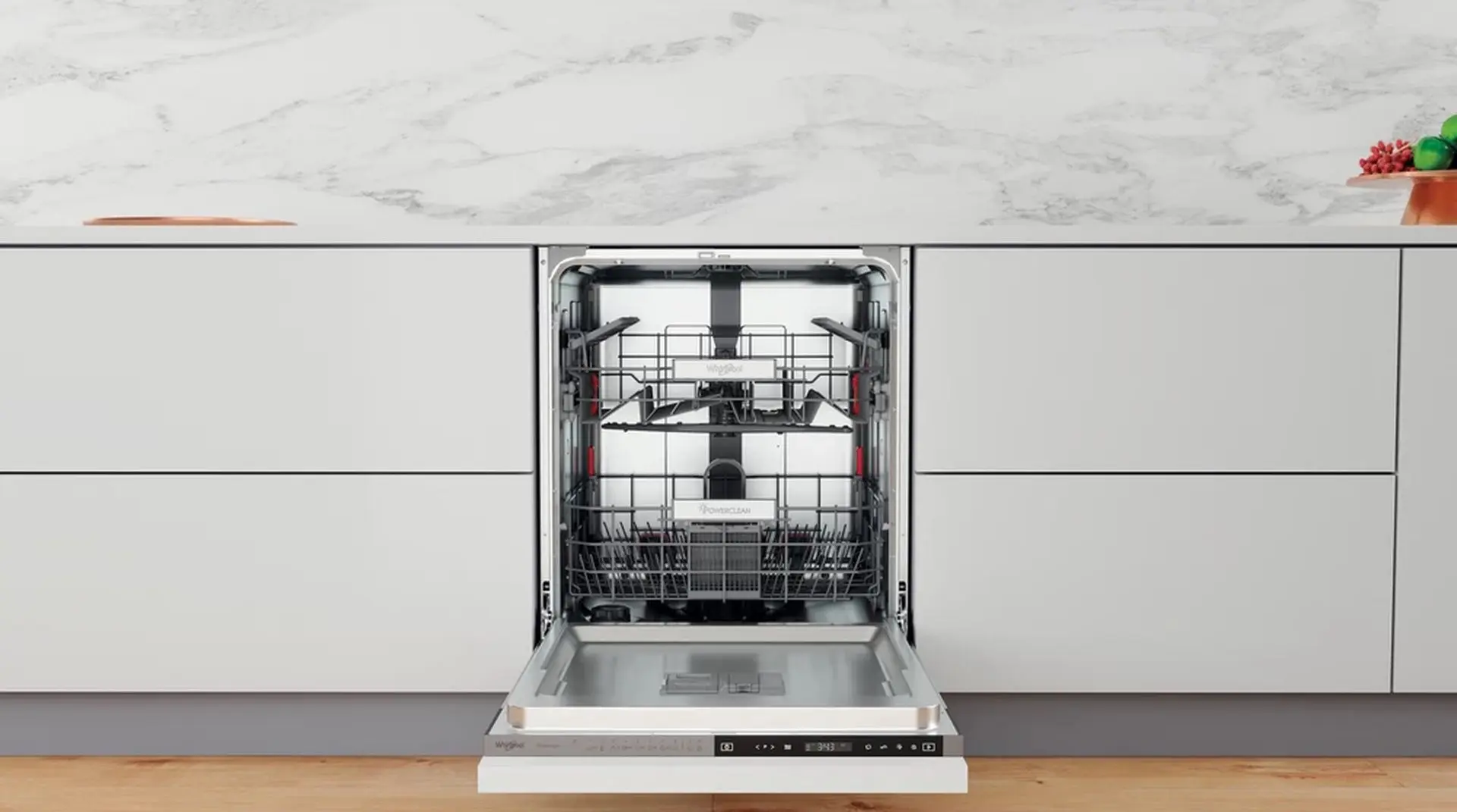 Masina de spalat vase incorporabila Whirlpool WIP 4T133 PE S (White) - 11