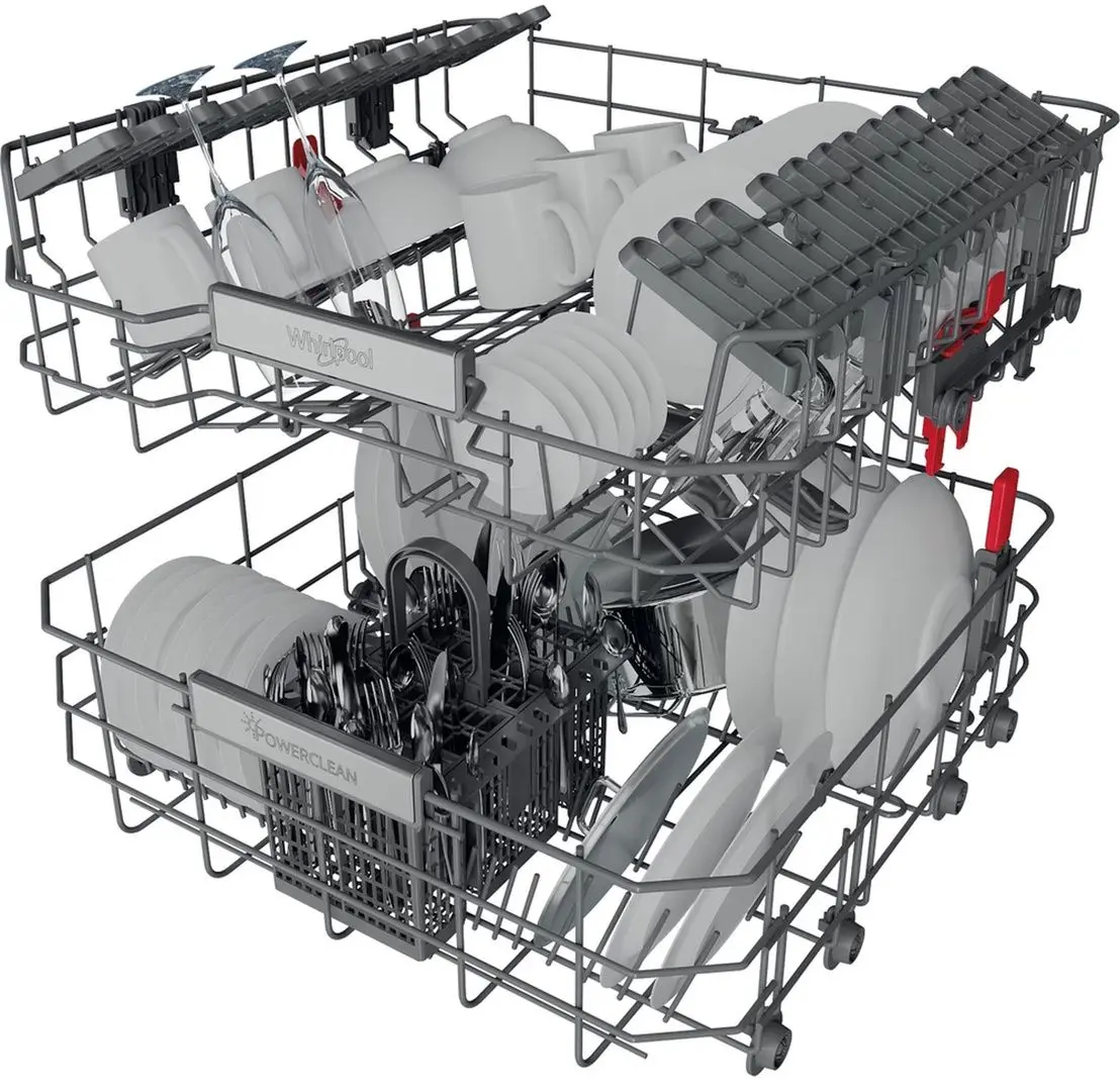 Masina de spalat vase incorporabila Whirlpool WIP 4T133 PE S (White) - 8