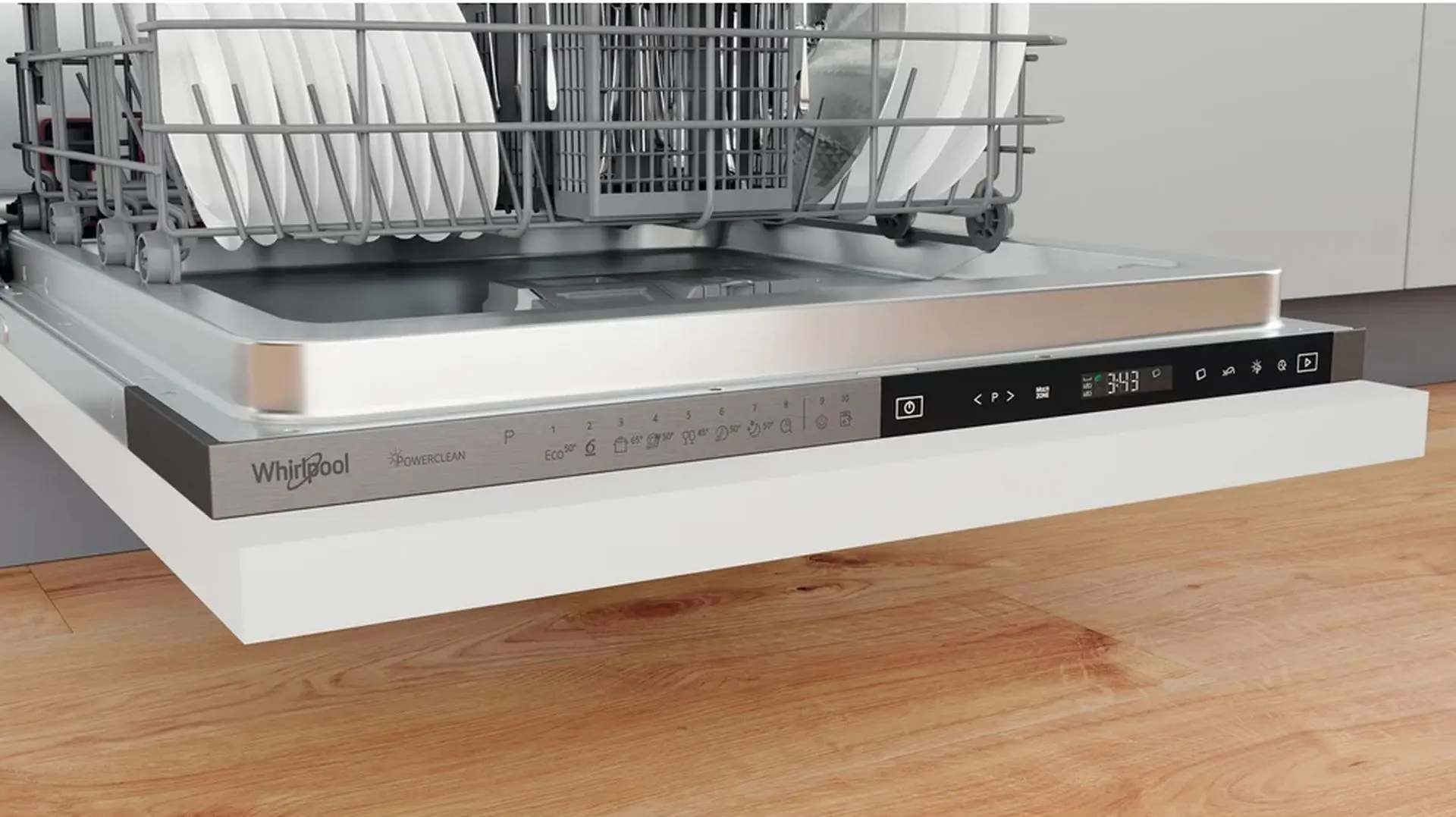 Masina de spalat vase incorporabila Whirlpool WIP 4T133 PE S (White) - 9