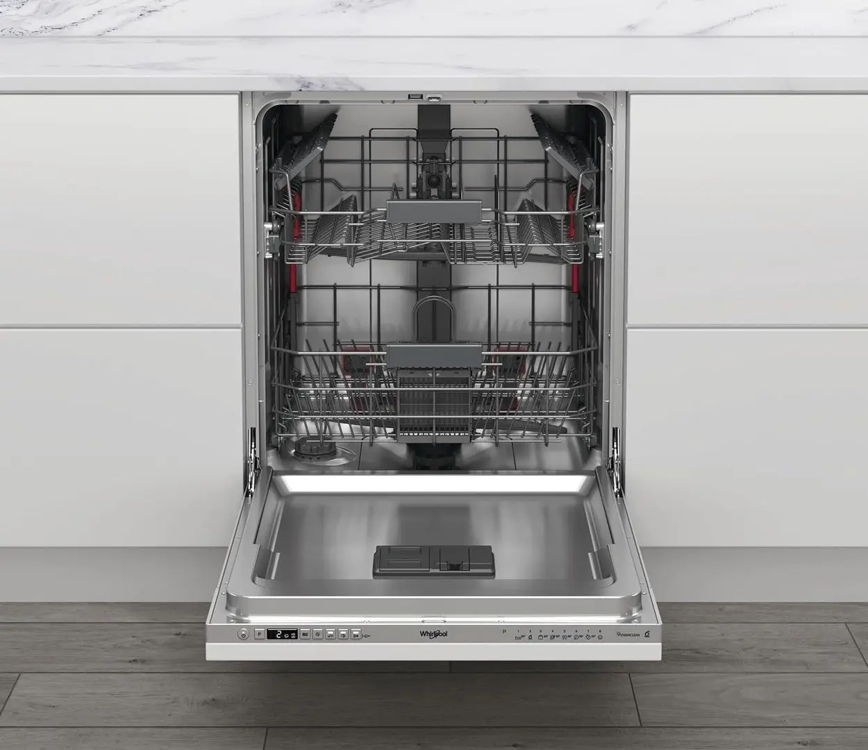 Встраиваемая посудомоечная машина Whirlpool WRIC 3C26 P (Silver) - 7