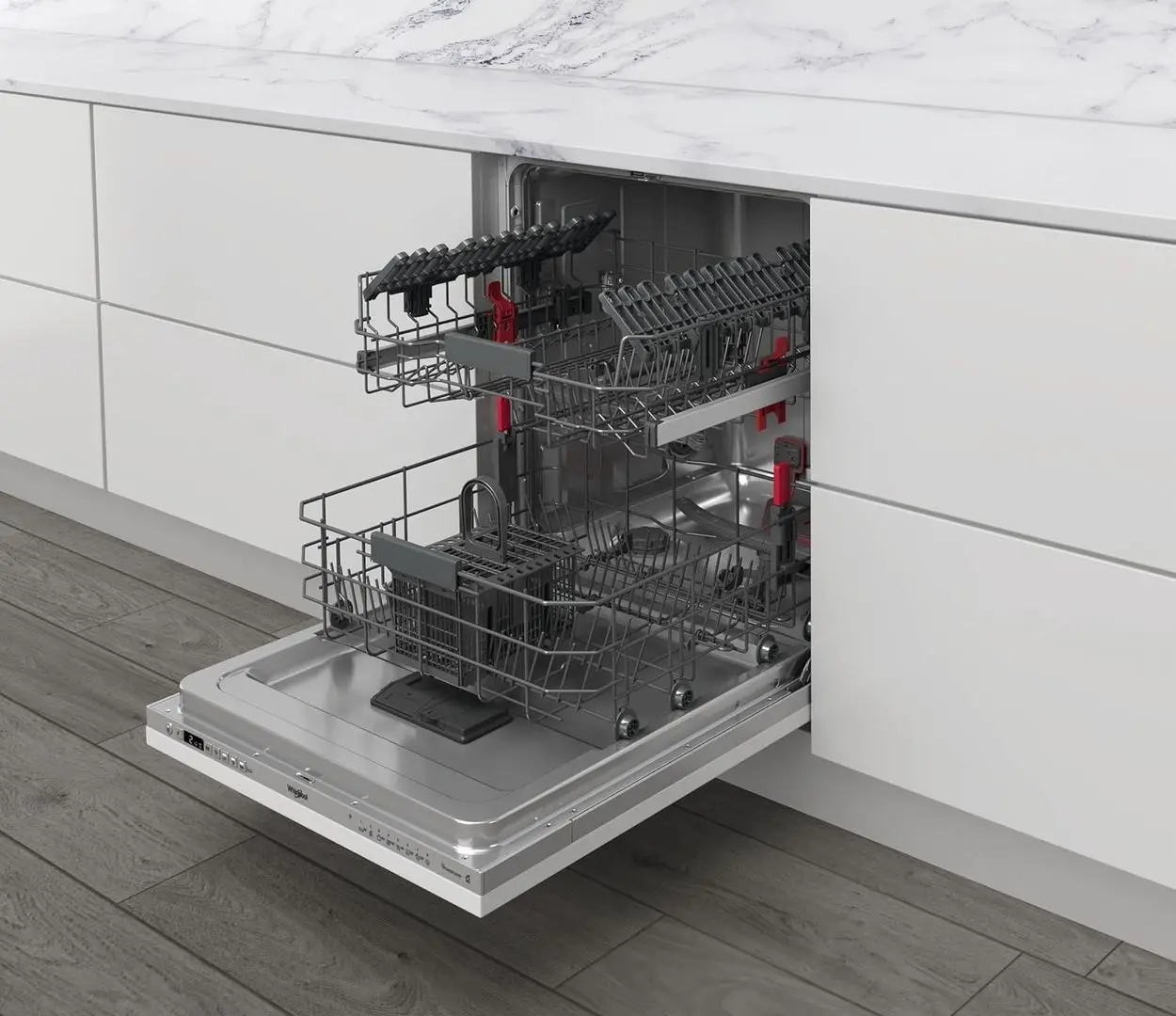 Встраиваемая посудомоечная машина Whirlpool WRIC 3C26 P (Silver) - 8