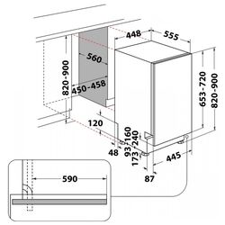Masina de spalat vase incorporabila Whirlpool WSIP 4O33 PFE (Black) Thumb