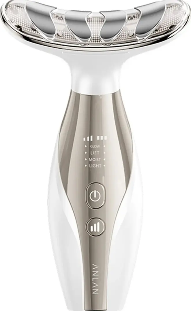 Aparat pentru masaj facial Anlan 01-AMFY51-02A (White/Gold)