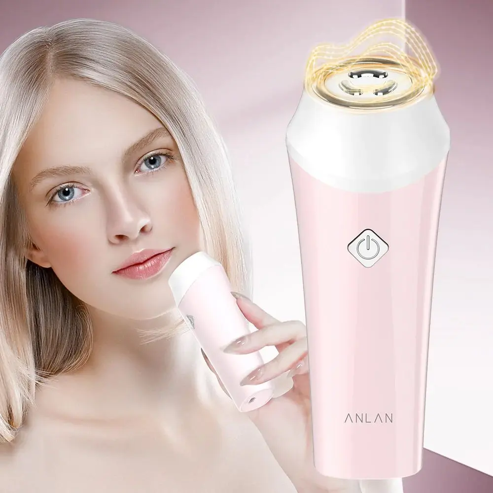 Aparat pentru masaj facial Anlan ALSPY01-04 (Pink/White) - 3