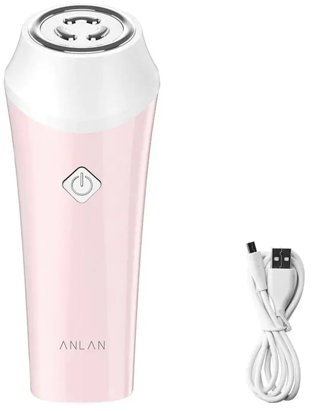 Aparat pentru masaj facial Anlan ALSPY01-04 (Pink/White) - 4