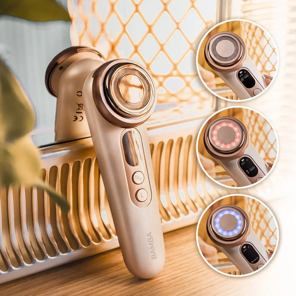 Aparat pentru masaj Cecotec Bamba FaceCare LightSonic (White/Pink)