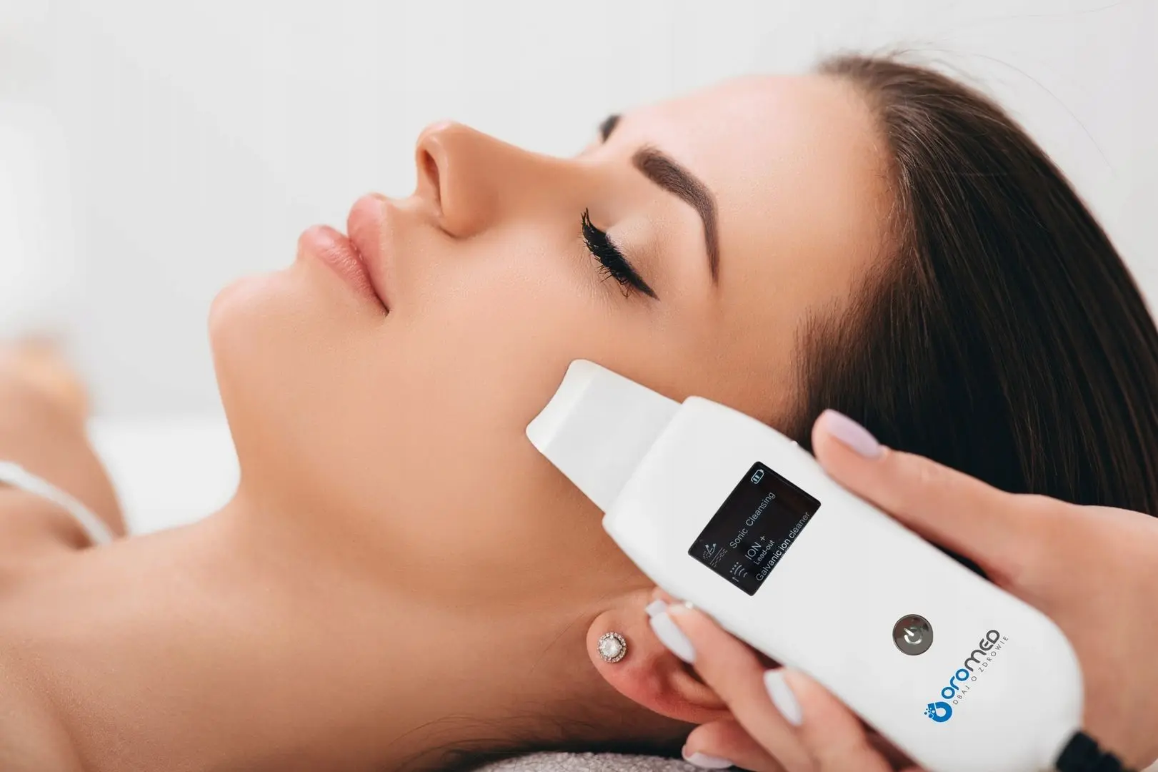 Ультразвуковой скрабер OroMed Oro-Beauty Peeling (White) - 3