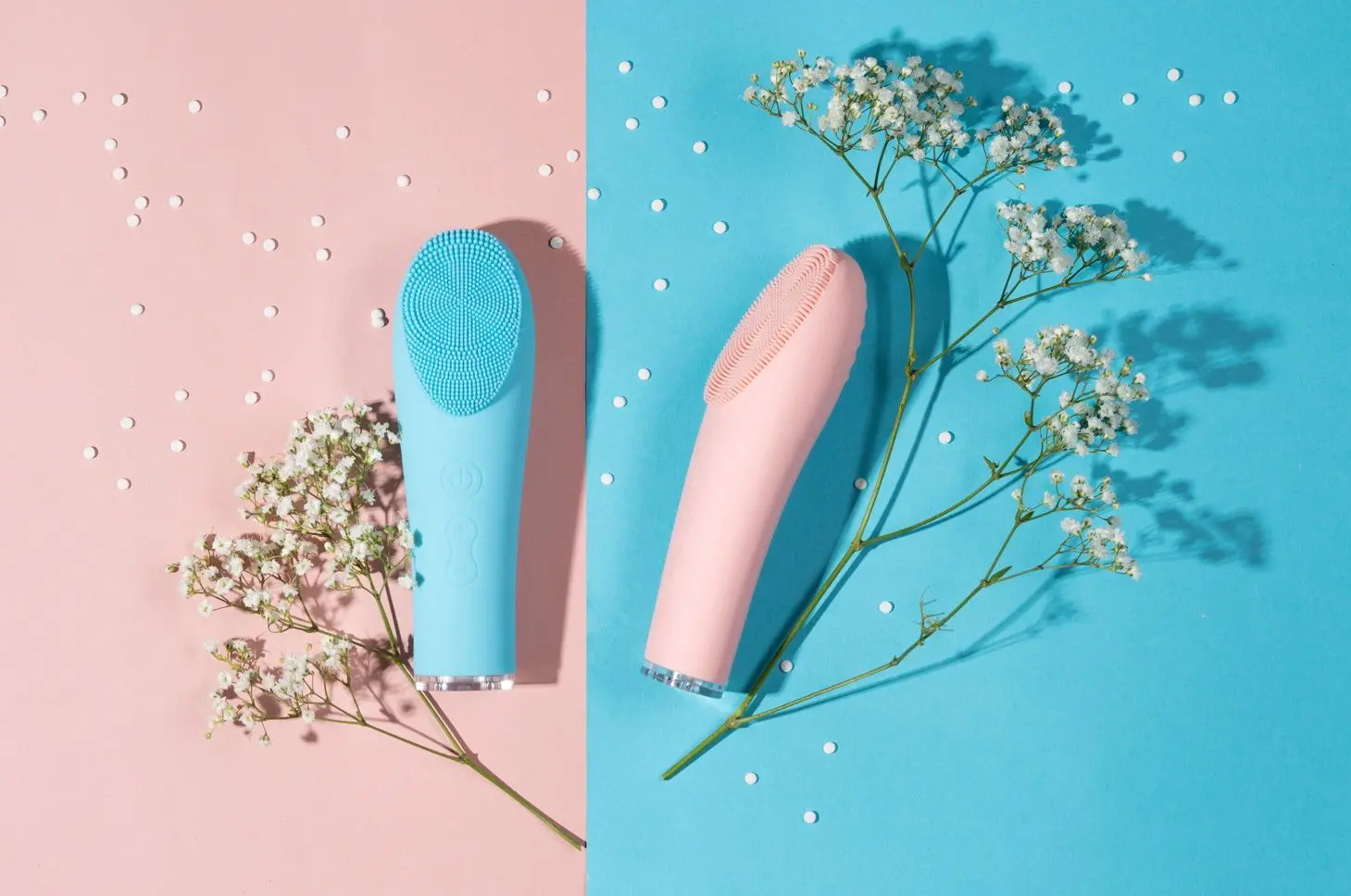 Perie de fata sonora Oromed Oro Face Brush (Pink)