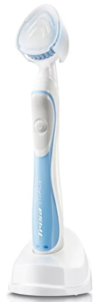 Perie de curatare faciala Trisa Sonic Visage 678333 + 664855 (Blue/White)