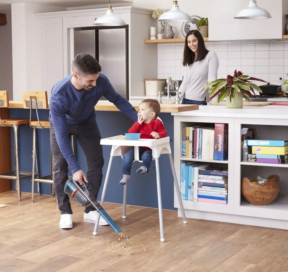 Пылесос аккумуляторный Black&Decker Dustbuster BHHV320J-QW (Grey/Blue)