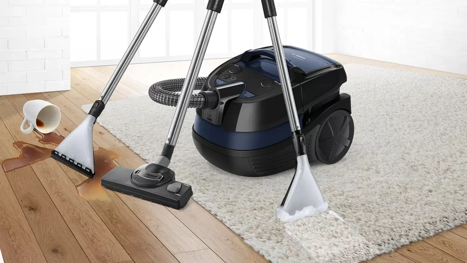 Моющий пылесос Bosch BWD41700 (Black/Blue)