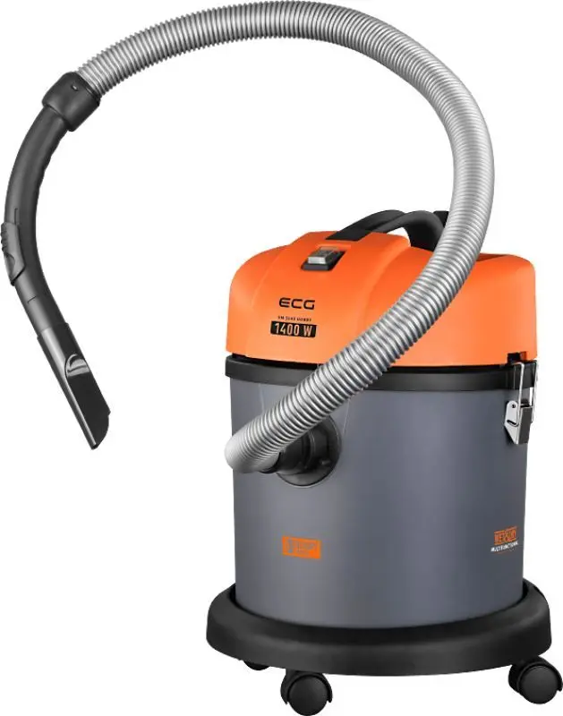 Промышленный пылесос ECG VM 3140 Hobby (Orange/Gray)