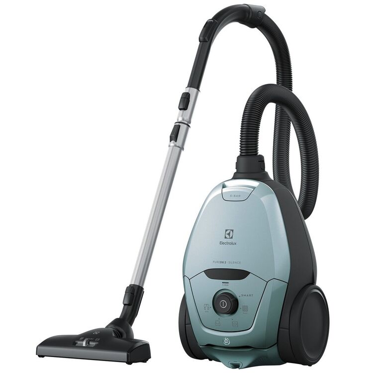 Aspirator cu sac Electrolux Pure D8 PD82-4MB, 600W, functia AUTO, filtru de evacuare lavabil, indicator LED sac plin, 57 dB(A), perie parchet, albastru