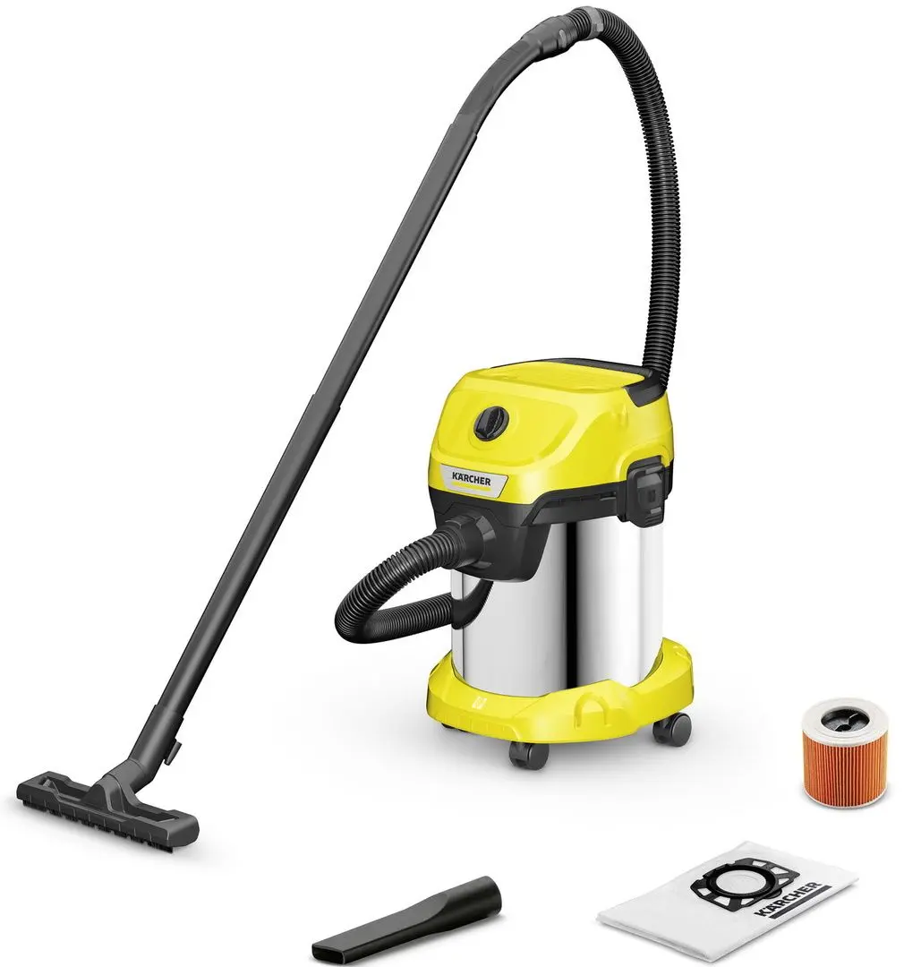 Пылесос Karcher WD 3 S V-17/4/20 (Yellow/Inox)