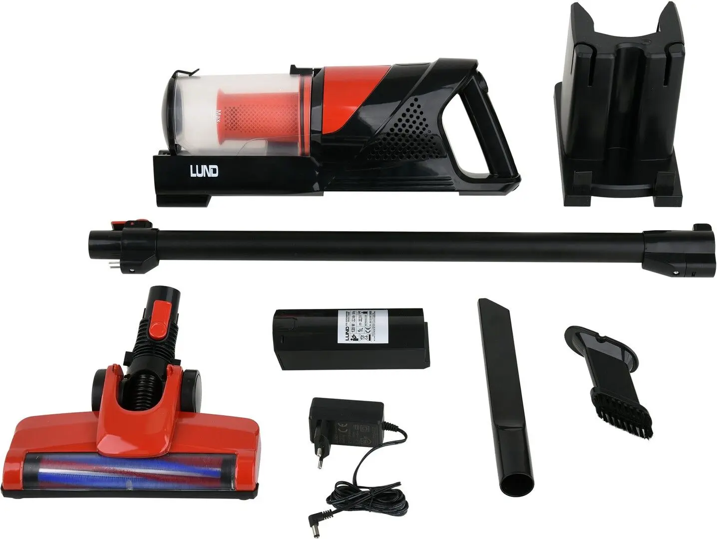 Аккумуляторный пылесос 2в1 Lund 67120 (Orange/Black)