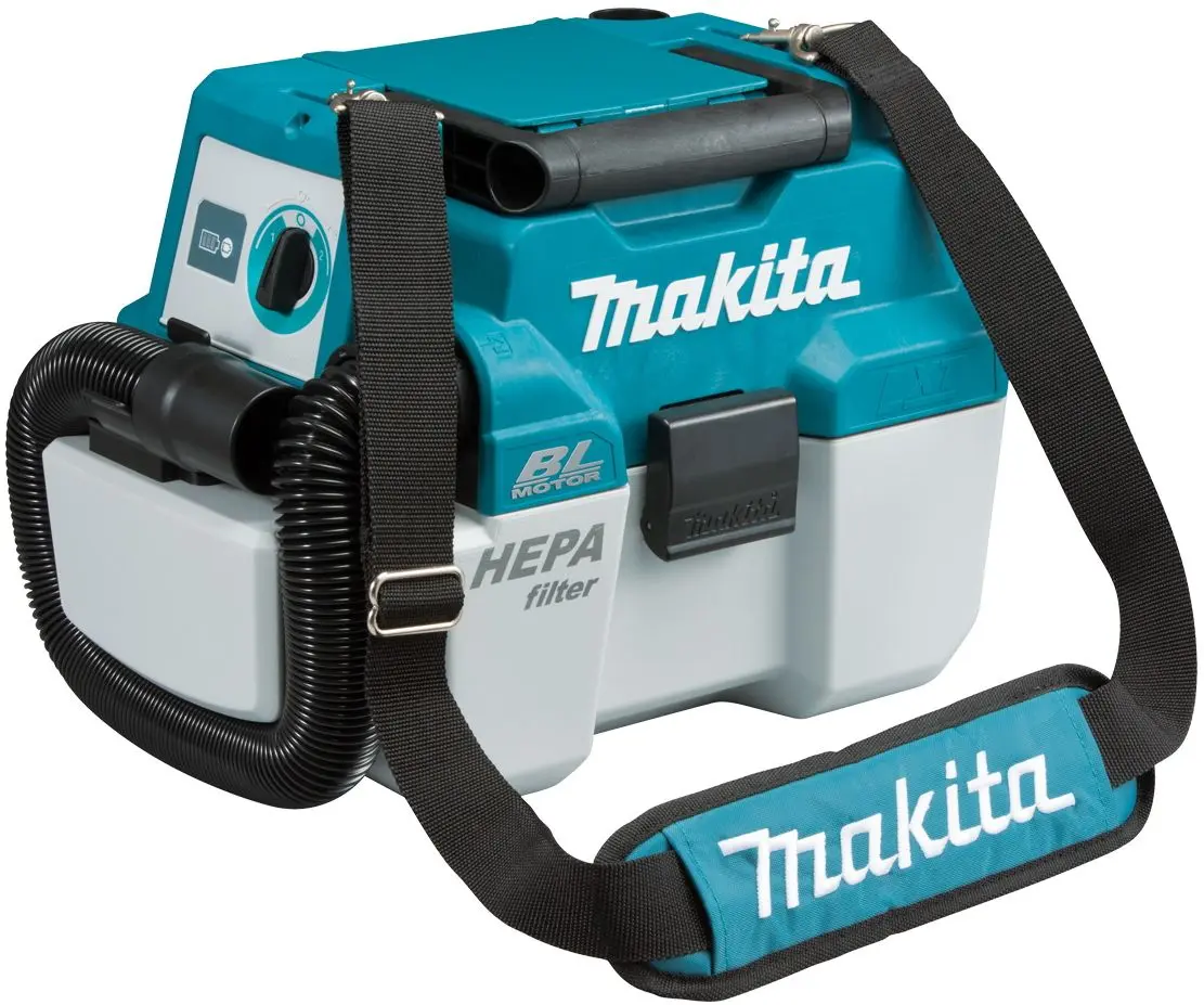 Aspirator cu acumulator Makita DVC750LZX1 (White/Blue)