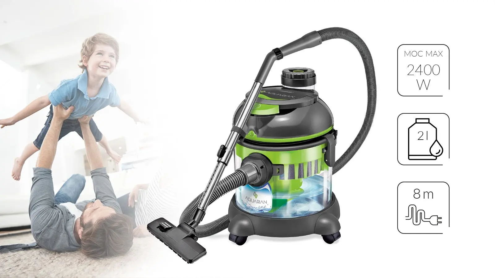 Aspirator MPM Aquarian Mod-30 (Black/Green) - 5