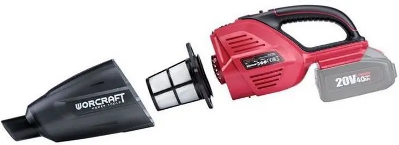 Пылесос Worcraft CPVC-S20Li (Black/Red)