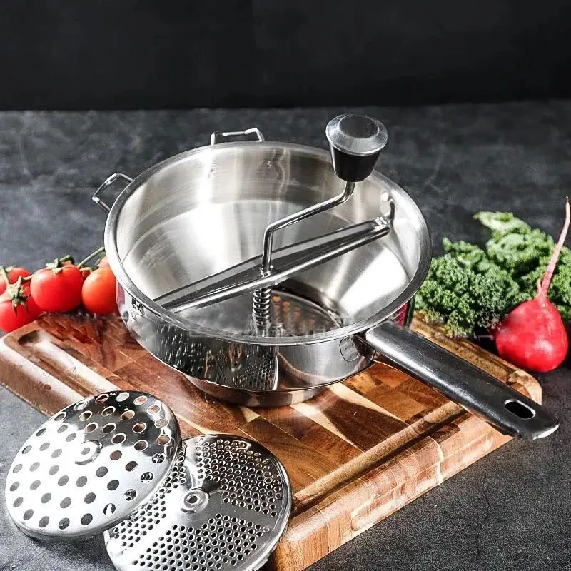 Сито для протирки овощей и фруктов OMAC 190 (Inox) - 4
