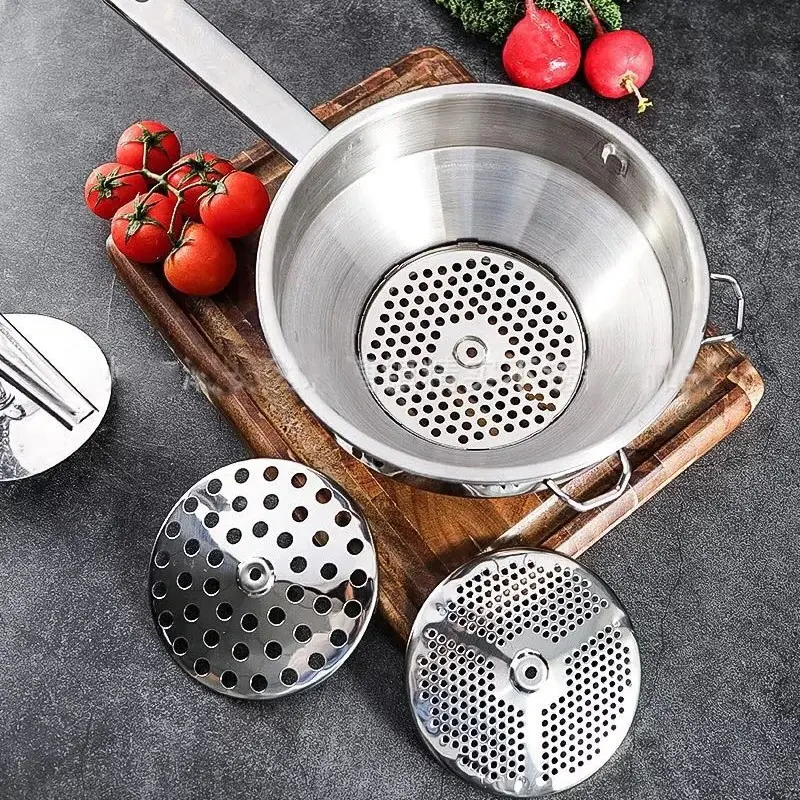 Сито для протирки овощей и фруктов OMAC 190 (Inox) - 5