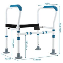 Опора для унитаза Costway JH10015BL (White/Blue) Thumb