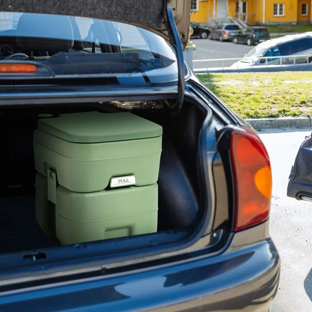 Портативный биотуалет Costway BA7620GN (Green) - 3