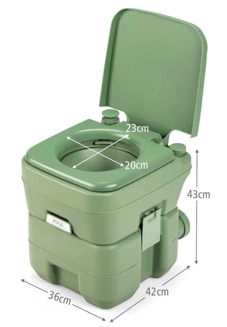 Портативный биотуалет Costway BA7620GN (Green) - 2