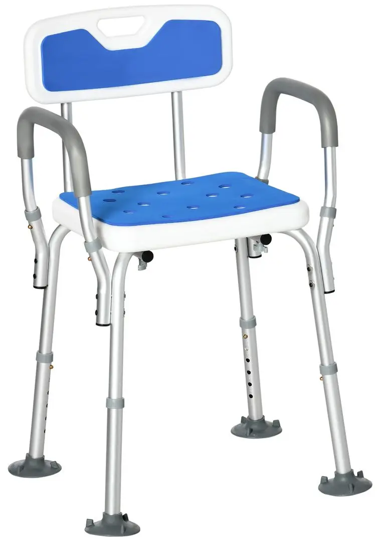 Scaun de dus Homcom 713-116V00GY (Blue/White)