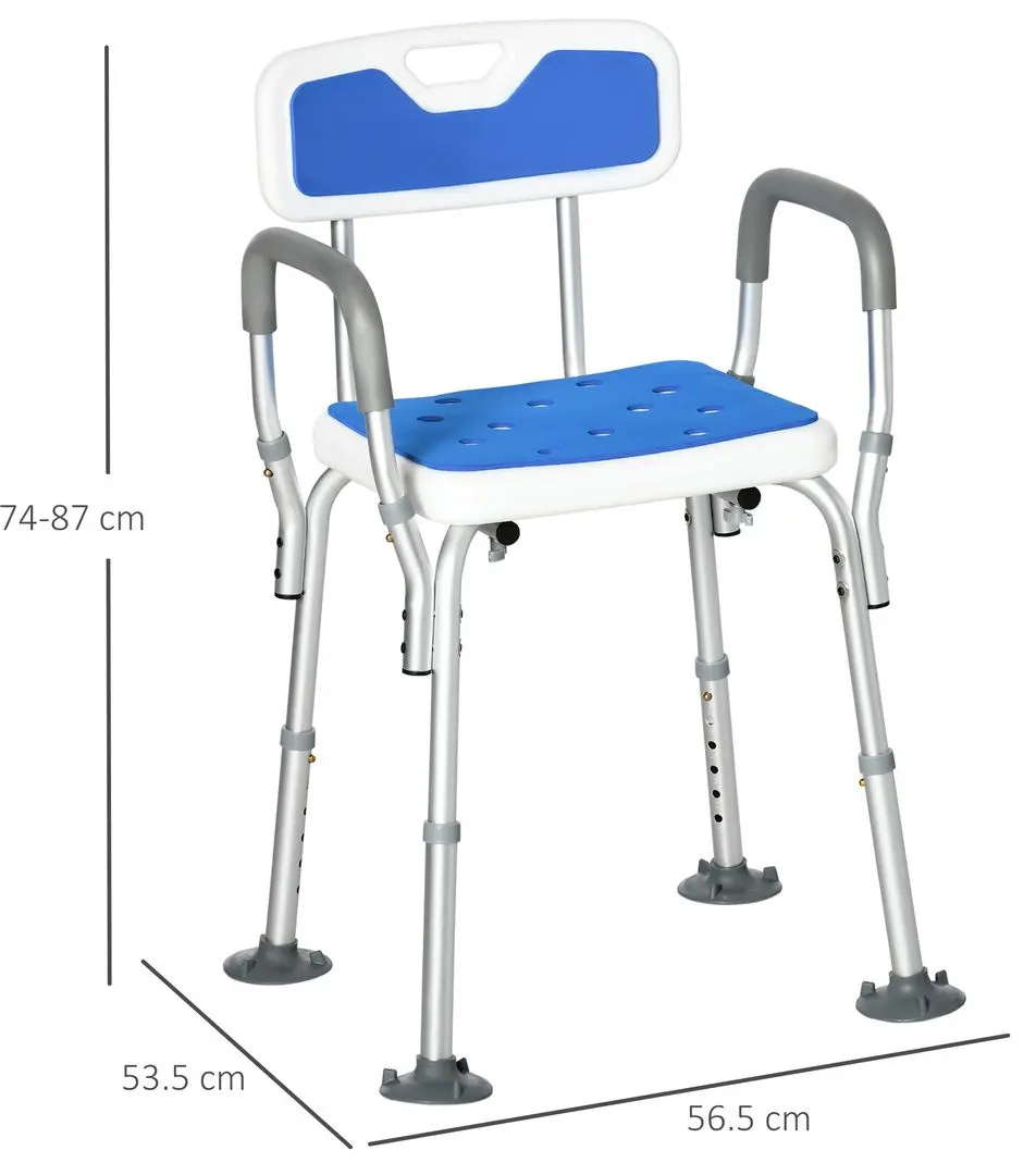 Scaun de dus Homcom 713-116V00GY (Blue/White)