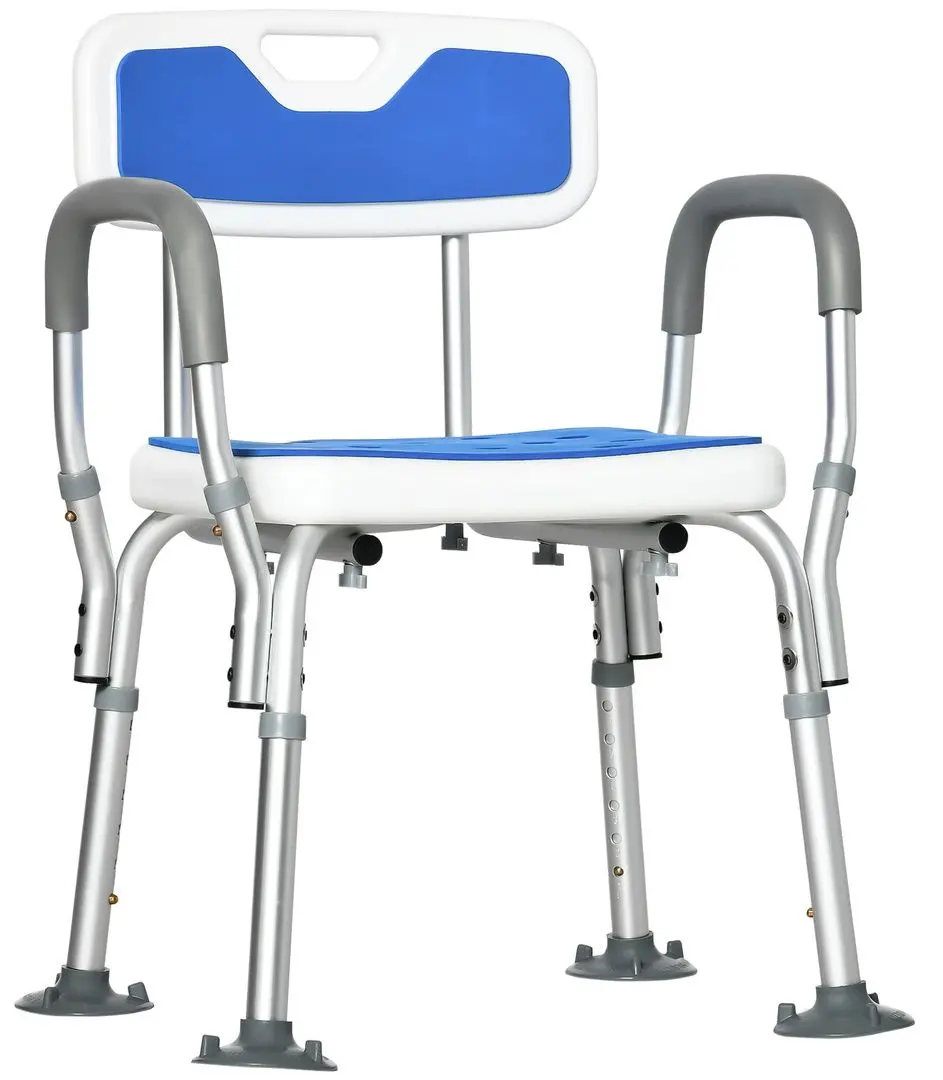 Scaun de dus Homcom 713-116V00GY (Blue/White)