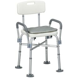 Стул для душа Homcom 713-144V00GY (White)
