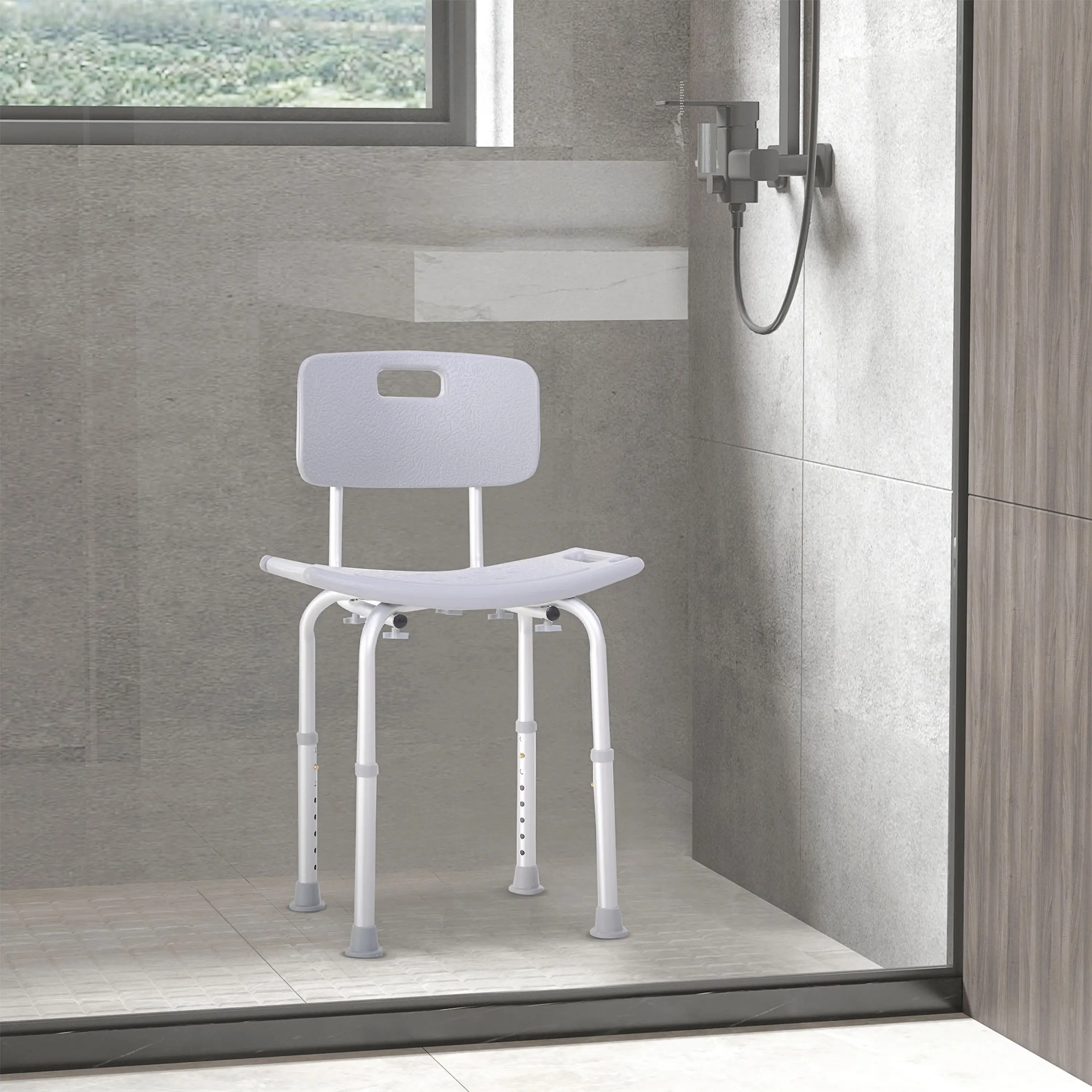 Scaun de dus Homcom 72-0009 (Grey/Silver) - 4