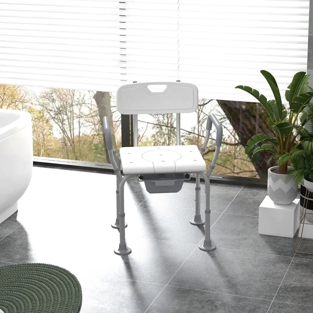 Scaun cu toaleta 3in1 Homcom 713-136V00WT (White)