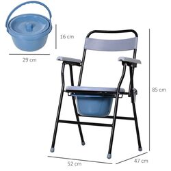 Scaun cu toaleta Homcom 713-010 (Blue) Thumb