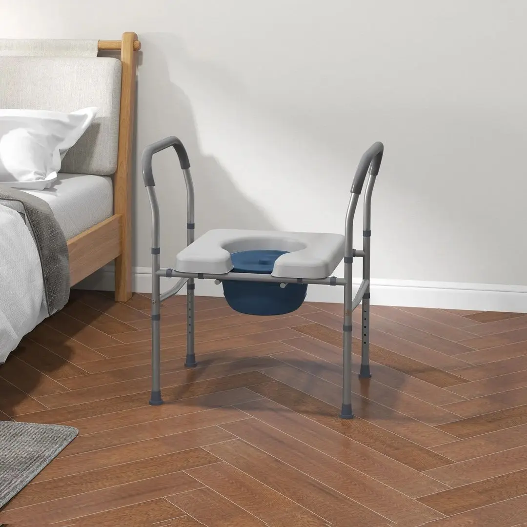 Стул-туалет Homcom 713-147V00GY (Grey)