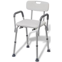 Стул для душа VidaXL 110129 (White)