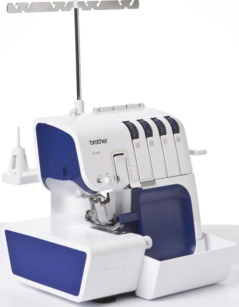 Masina de surfilat Brother 4234D (White/Blue)