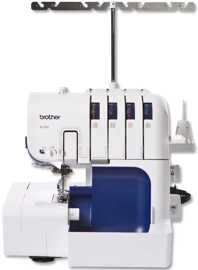 Masina de surfilat Brother 4234D (White/Blue)