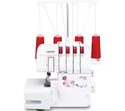 Masina de surfilat Brother M343D (White/Red)