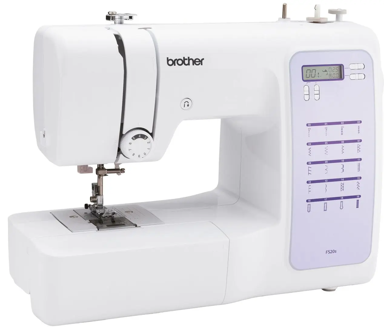Mașină de cusut Brother FS20S (White/Purple)