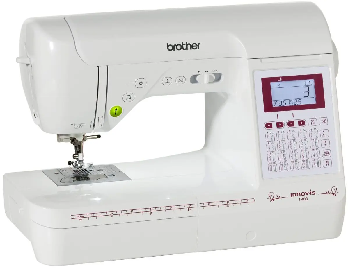 Masina de cusut Brother Innov-is F400 (White/Red)